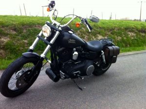 Sacoche Myleatherbikes Harley Dyna Street Bob_185